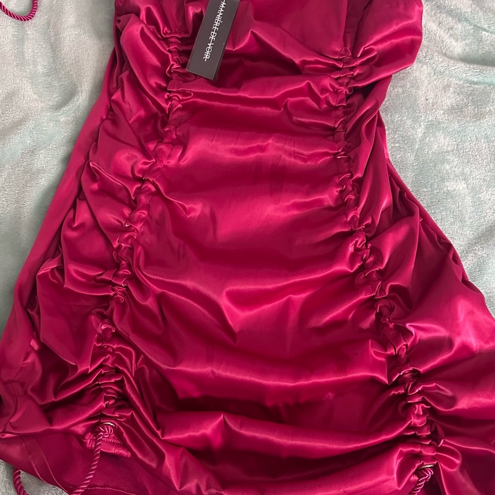 Maniere De Voir Vibrant Pink Dress